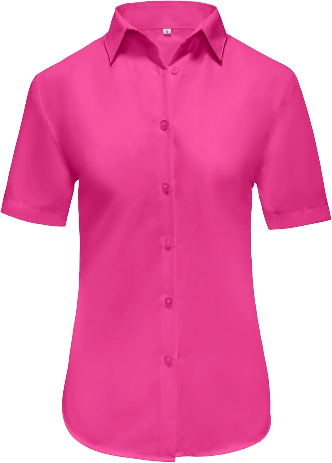 Ruisin Super Soft Wrinkle Resistant Womens Plain Button Down Shirts for Women Short/Long Sleeve Blouses Shirt Tops