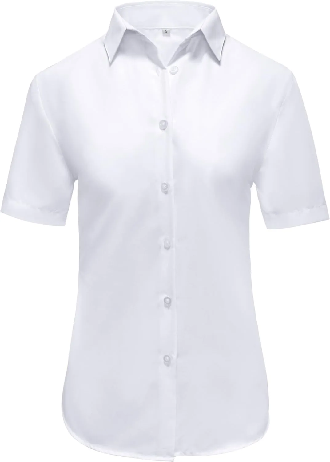 Ruisin Super Soft Wrinkle Resistant Womens Plain Button Down Shirts for Women Short/Long Sleeve Blouses Shirt Tops