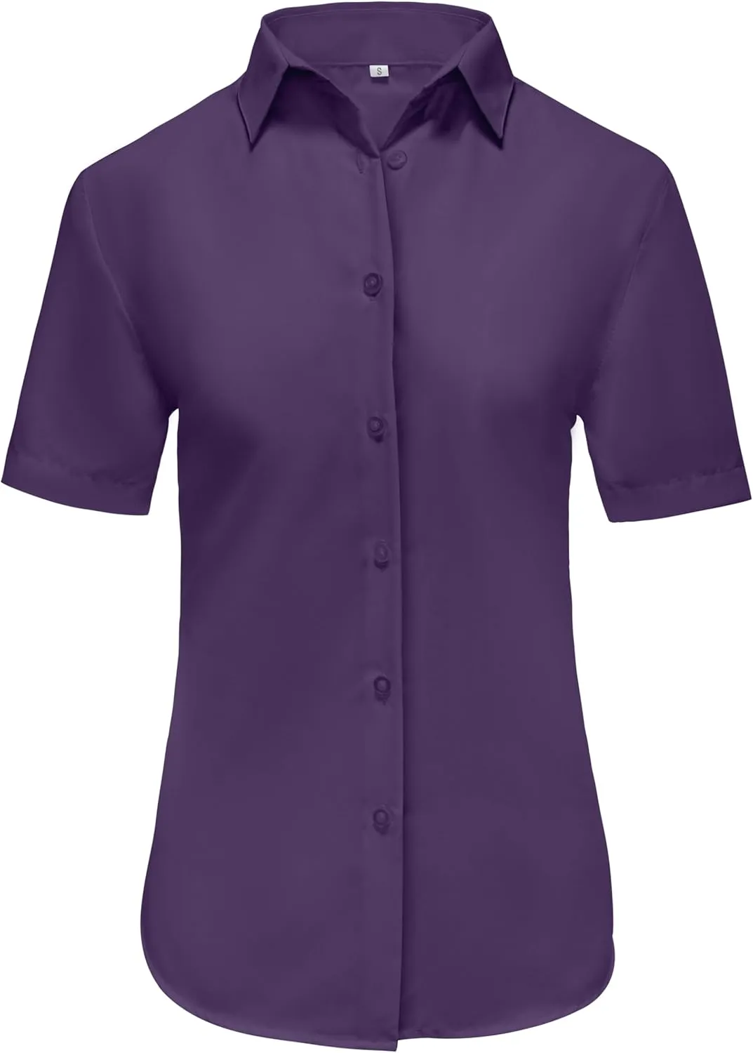 Ruisin Super Soft Wrinkle Resistant Womens Plain Button Down Shirts for Women Short/Long Sleeve Blouses Shirt Tops