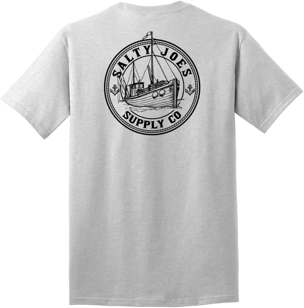 Salty Joe's Men's Custom Graphic Logo Heavyweight Cotton T-Shirts