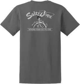 Salty Joe's Men's Custom Graphic Logo Heavyweight Cotton T-Shirts