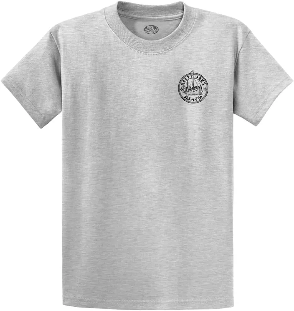 Salty Joe's Men's Custom Graphic Logo Heavyweight Cotton T-Shirts