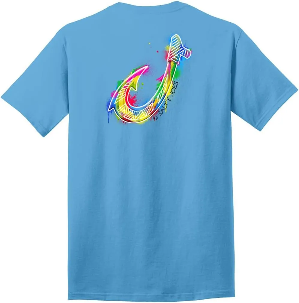 Salty Joe's Men's Custom Graphic Logo Heavyweight Cotton T-Shirts