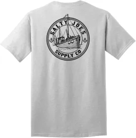Salty Joe's Men's Custom Graphic Logo Heavyweight Cotton T-Shirts