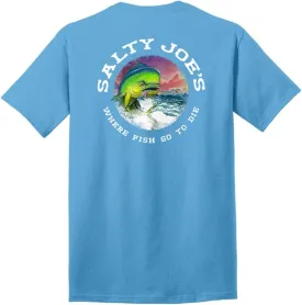 Salty Joe's Men's Custom Graphic Logo Heavyweight Cotton T-Shirts