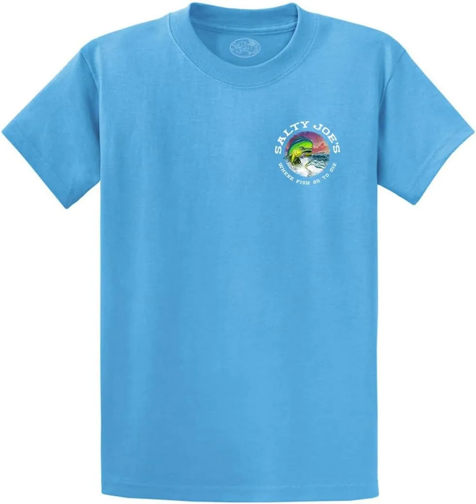 Salty Joe's Men's Custom Graphic Logo Heavyweight Cotton T-Shirts