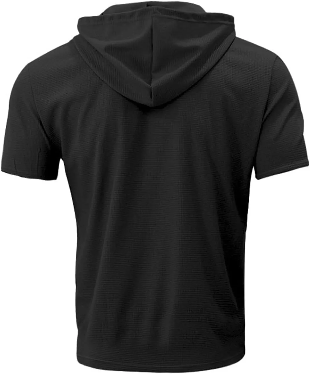 Short Sleeve Hoodies for Men Regular Fit Casual Pullover Tshirts Workout Summer Gym Quick Dry Lightweight Sweatshirts