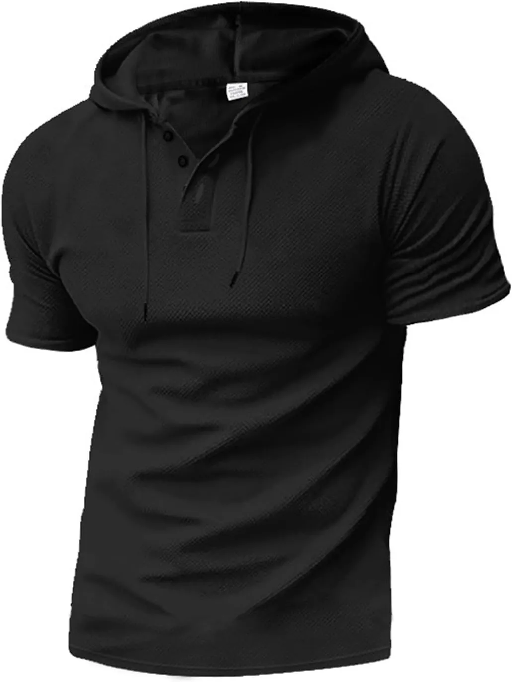 Short Sleeve Hoodies for Men Regular Fit Casual Pullover Tshirts Workout Summer Gym Quick Dry Lightweight Sweatshirts