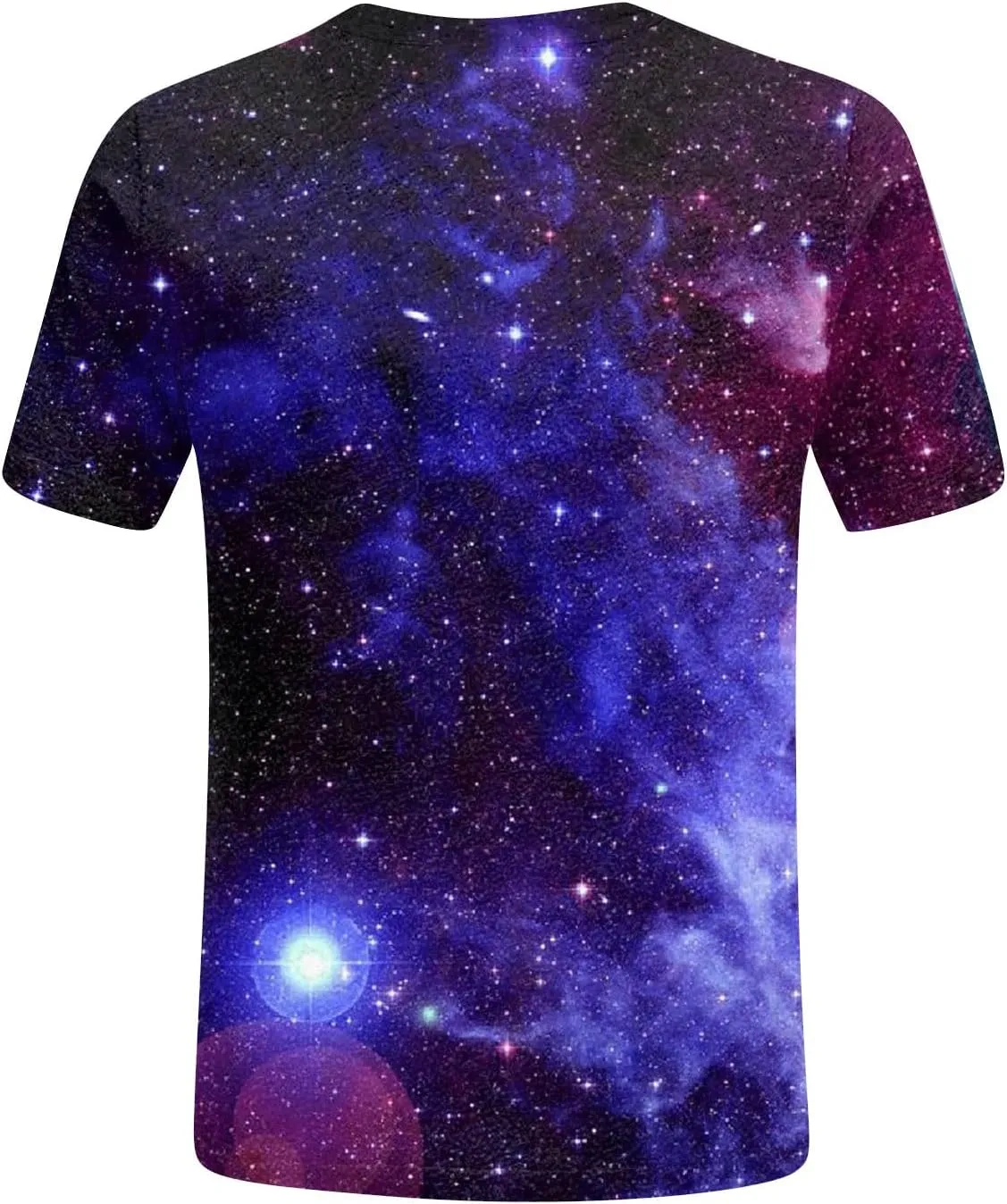 Summer Top for Women 2024 Novelty 3D Galaxy Universe Graphic Tees Short Sleeve Shirts Casual Cotton Tshirt Teen Girls Clothes