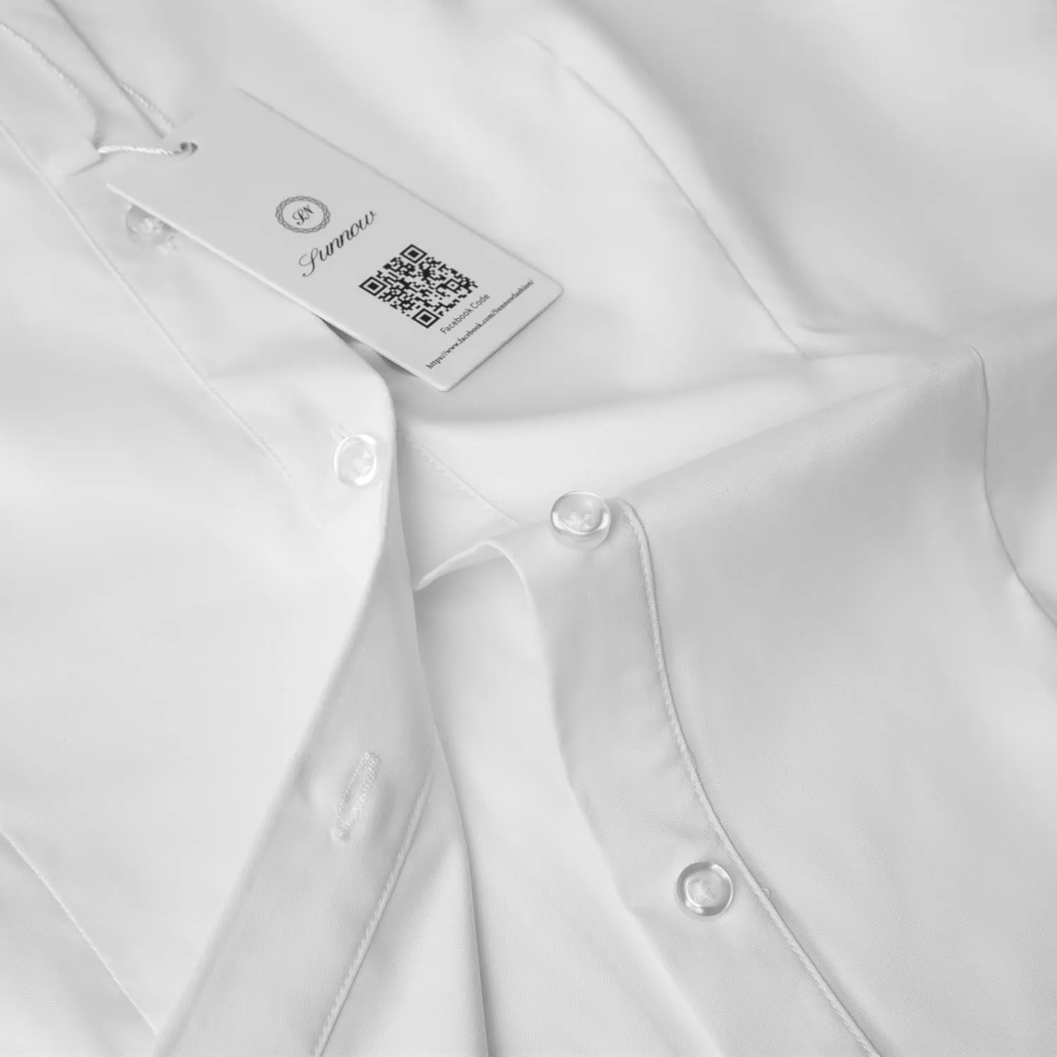 SUNNOW Womens Button Down Shirts Tailored Short Sleeve Shirt Basic Simple Stretch Wrinkle Free Formal Work Blouses
