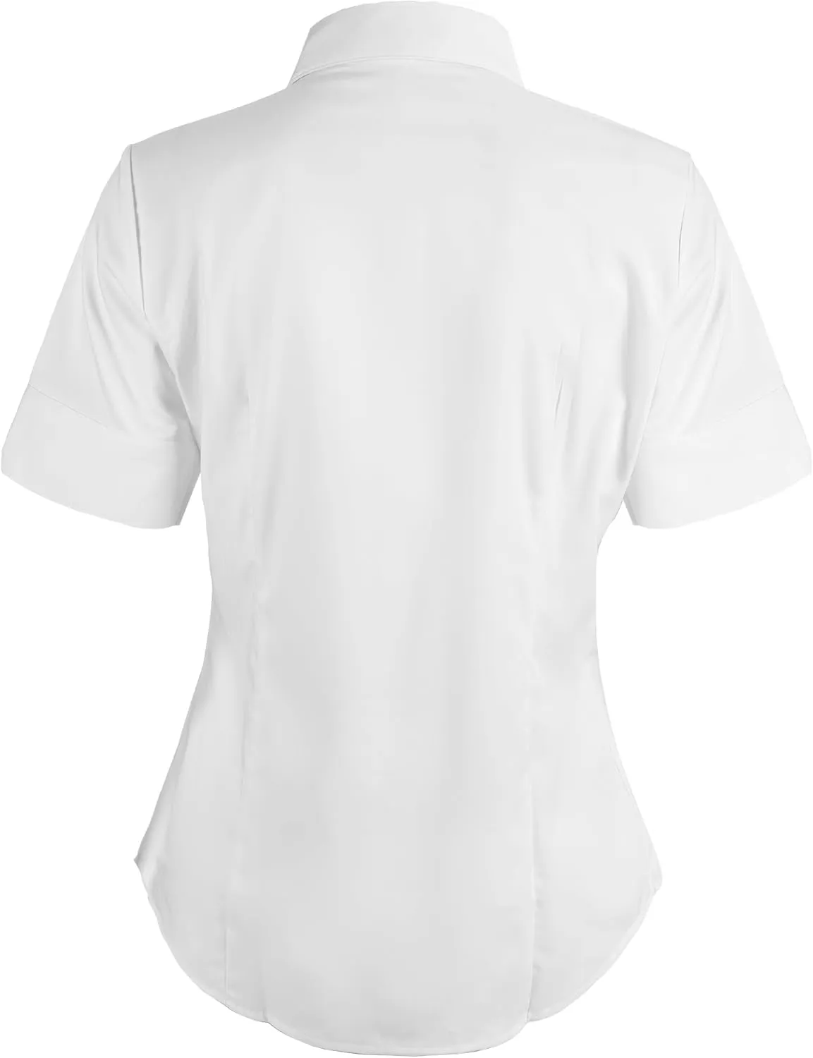 SUNNOW Womens Button Down Shirts Tailored Short Sleeve Shirt Basic Simple Stretch Wrinkle Free Formal Work Blouses