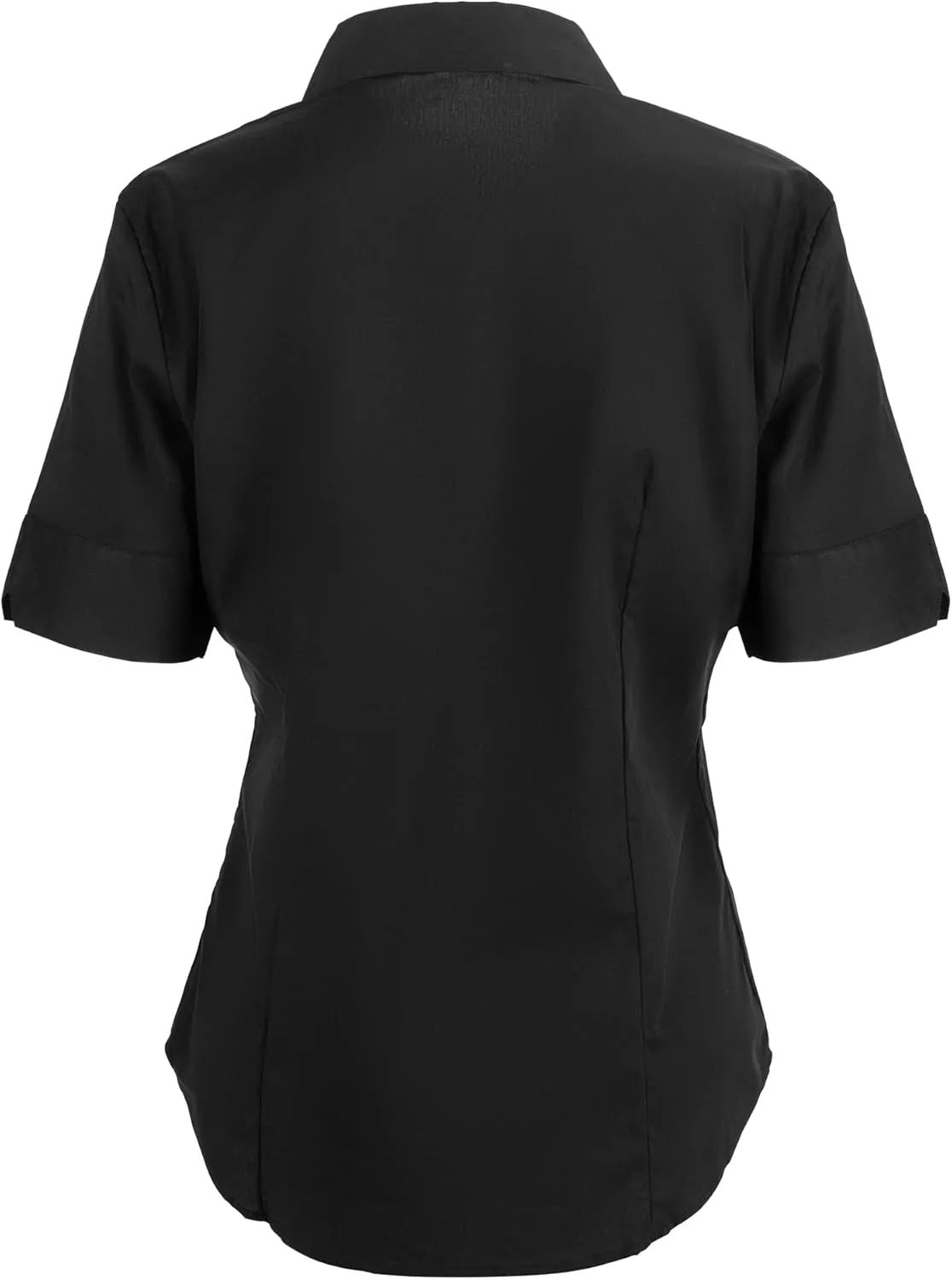SUNNOW Womens Button Down Shirts Tailored Short Sleeve Shirt Basic Simple Stretch Wrinkle Free Formal Work Blouses