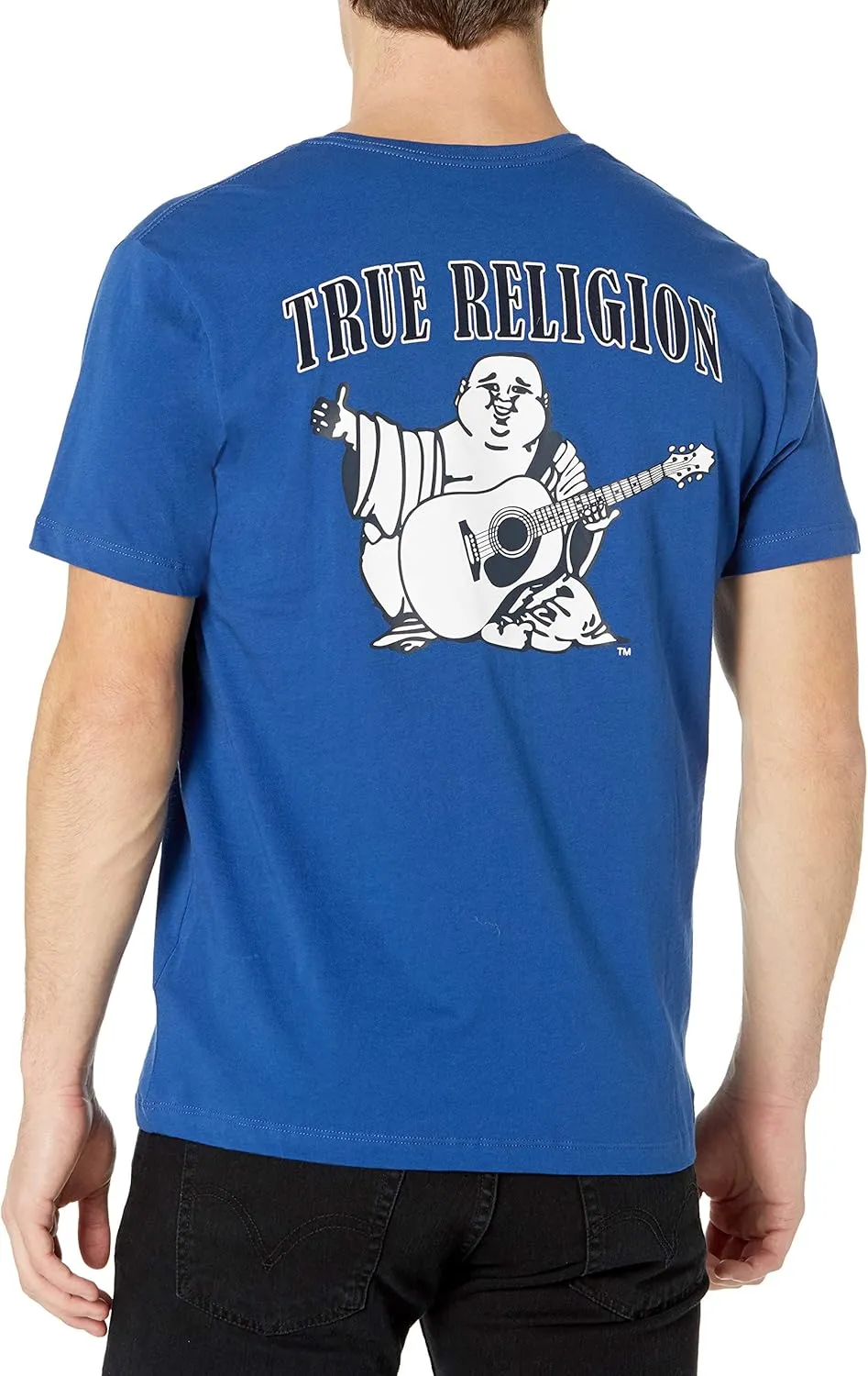 True Religion Men's Buddha Logo Short Sleeve Tee