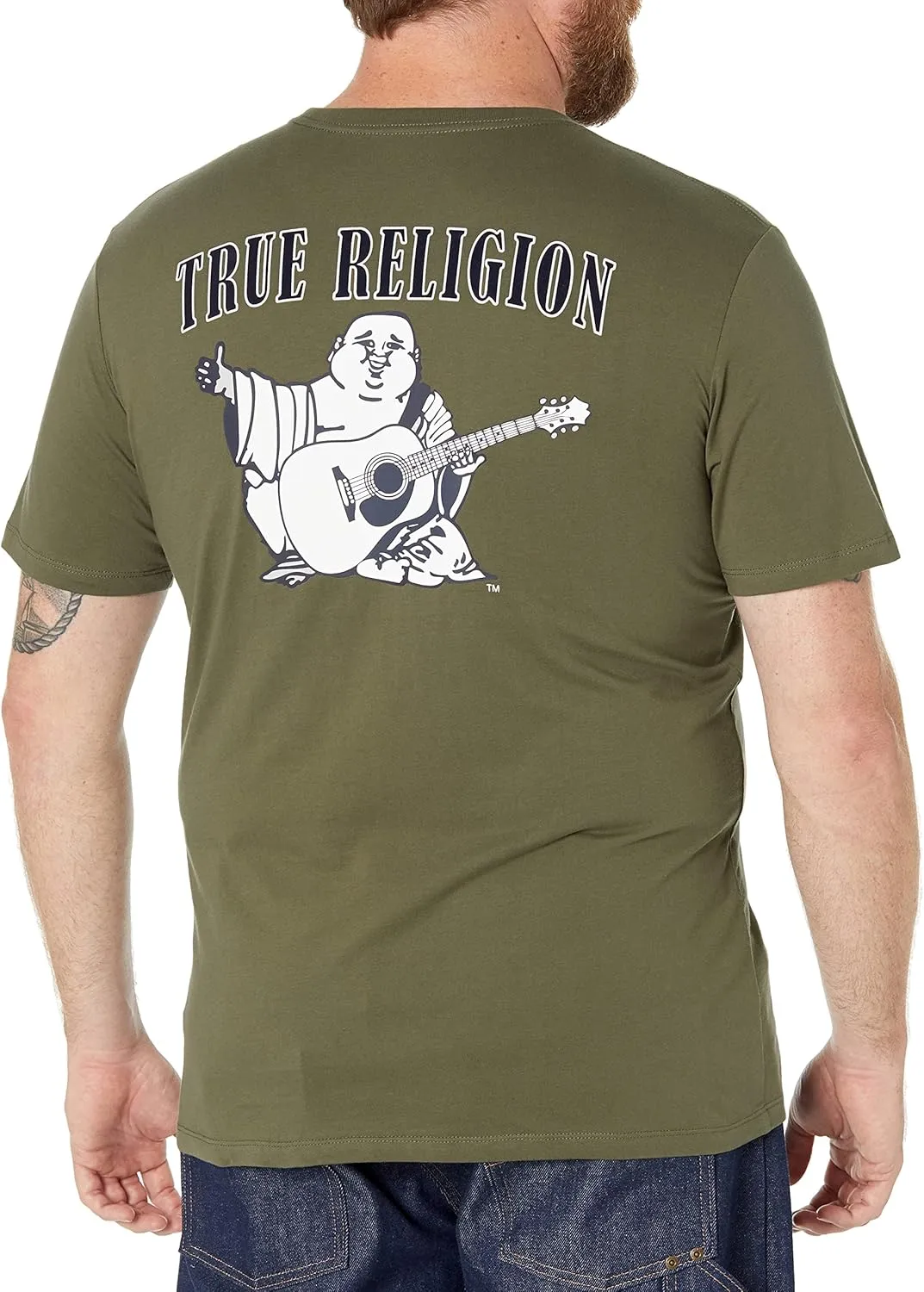 True Religion Men's Buddha Logo Short Sleeve Tee