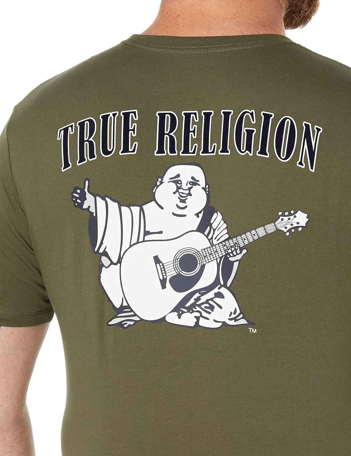 True Religion Men's Buddha Logo Short Sleeve Tee