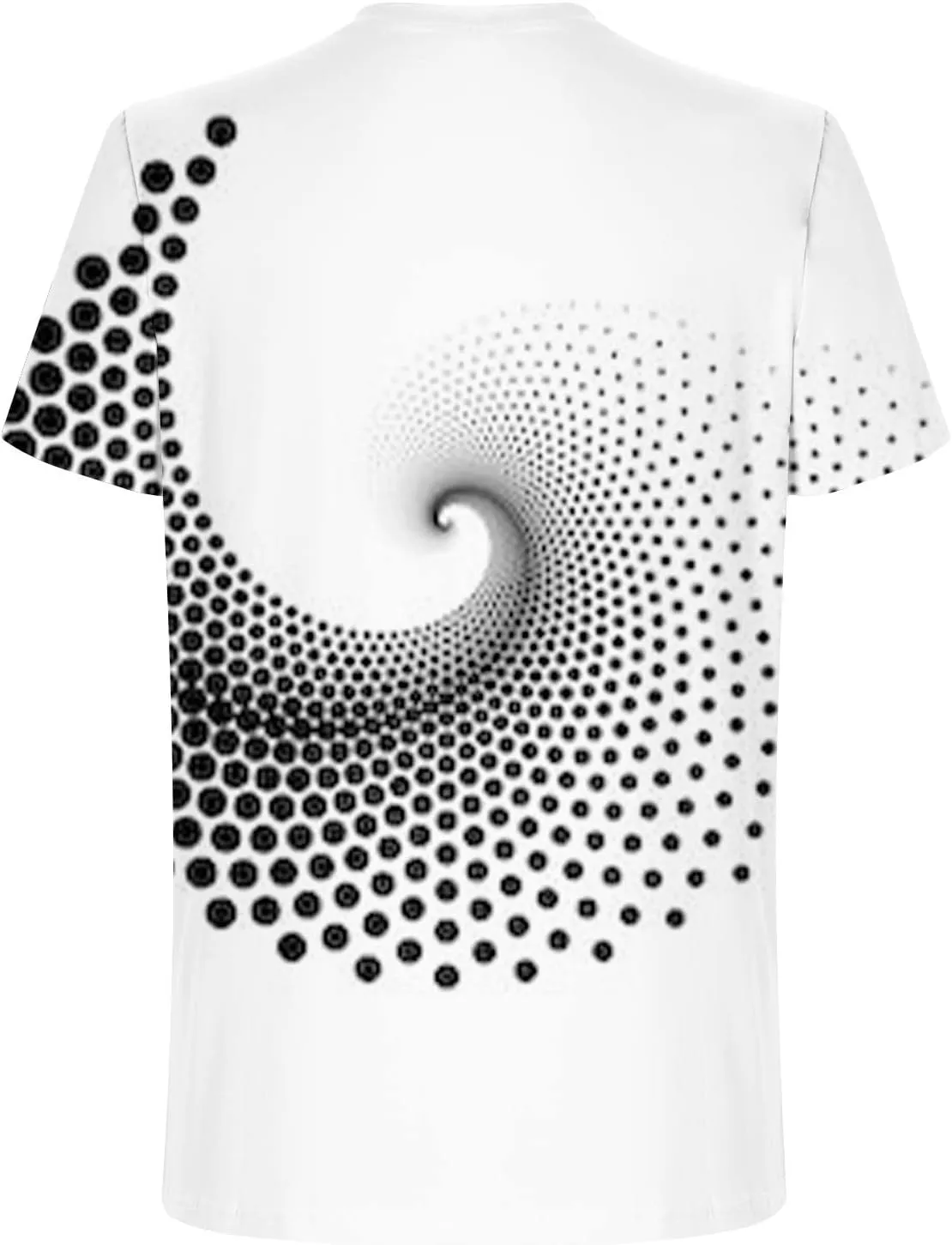 Unisex Fashion 3D Print T-Shirts Funny 3D Abstract Art Trippy Graphics Crewneck Short Sleeve Tops for Mens Womens