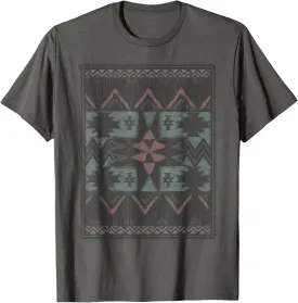 Watercolor Boho Blanket Geometric Pattern T-Shirt