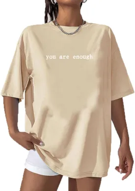 Women Letter Print Vintage Casual Crewneck T-Shirts Short Sleeve Comfy Oversized Shirts Graphic Tees Tops