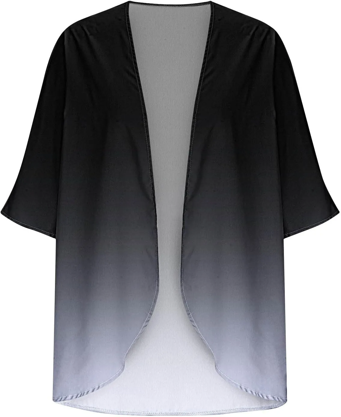 Womens Cardigans Lightweight Summer Beach Swimwear Sheer Chiffon Coverup Casual Loose Open Front Hawaiian Tops