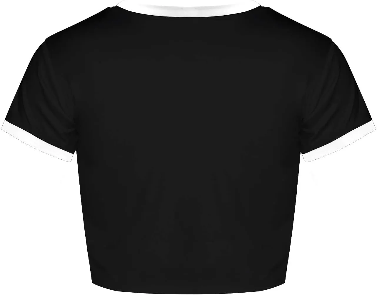 Womens Crop Tops Summer Casual Short Sleeve Goth Halloween Print Cropped T Shirts