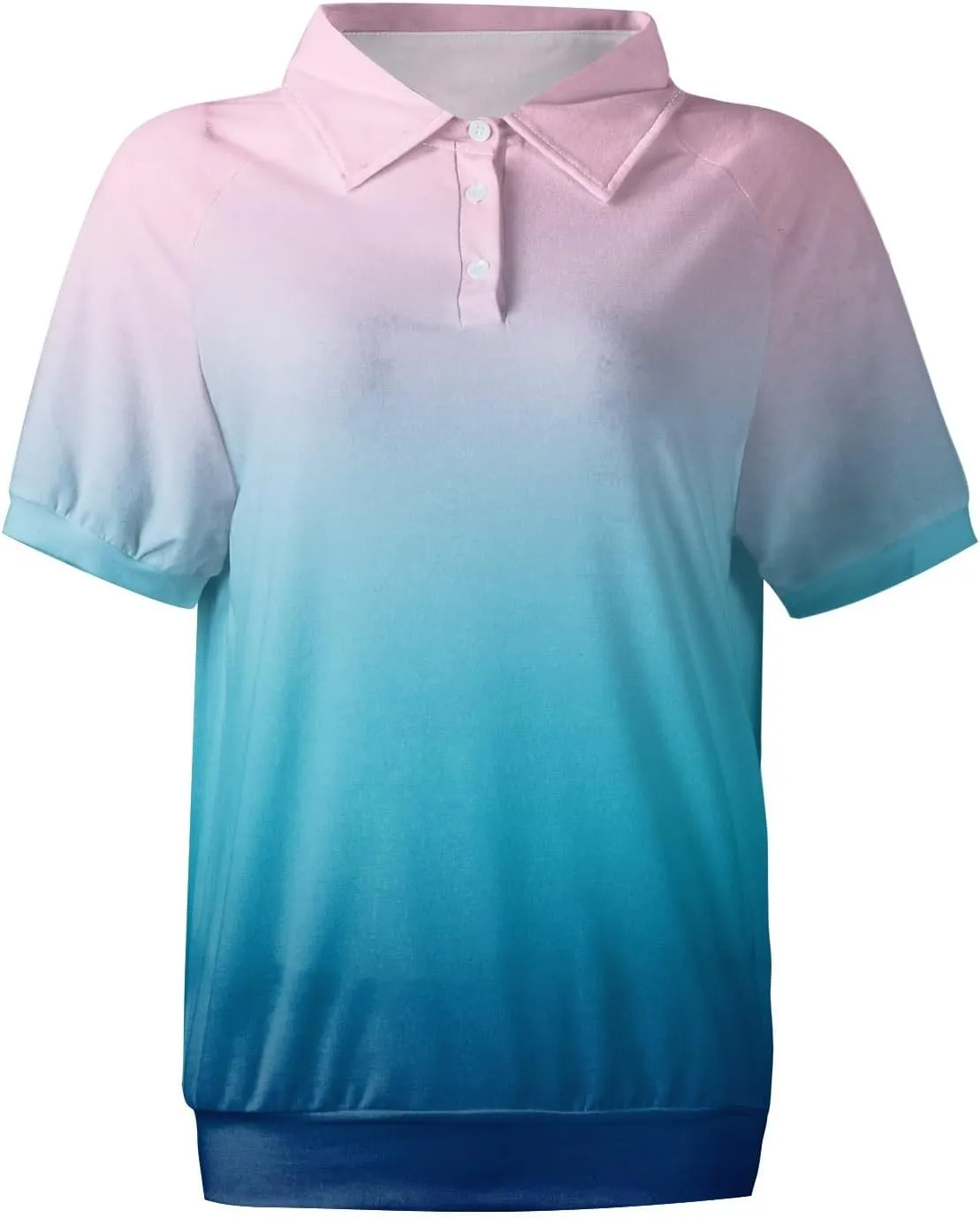 Womens Shirts Casual Short Sleeve Work Outfits Summer Tops Trendy Floral Print Blouses Lapel Collared