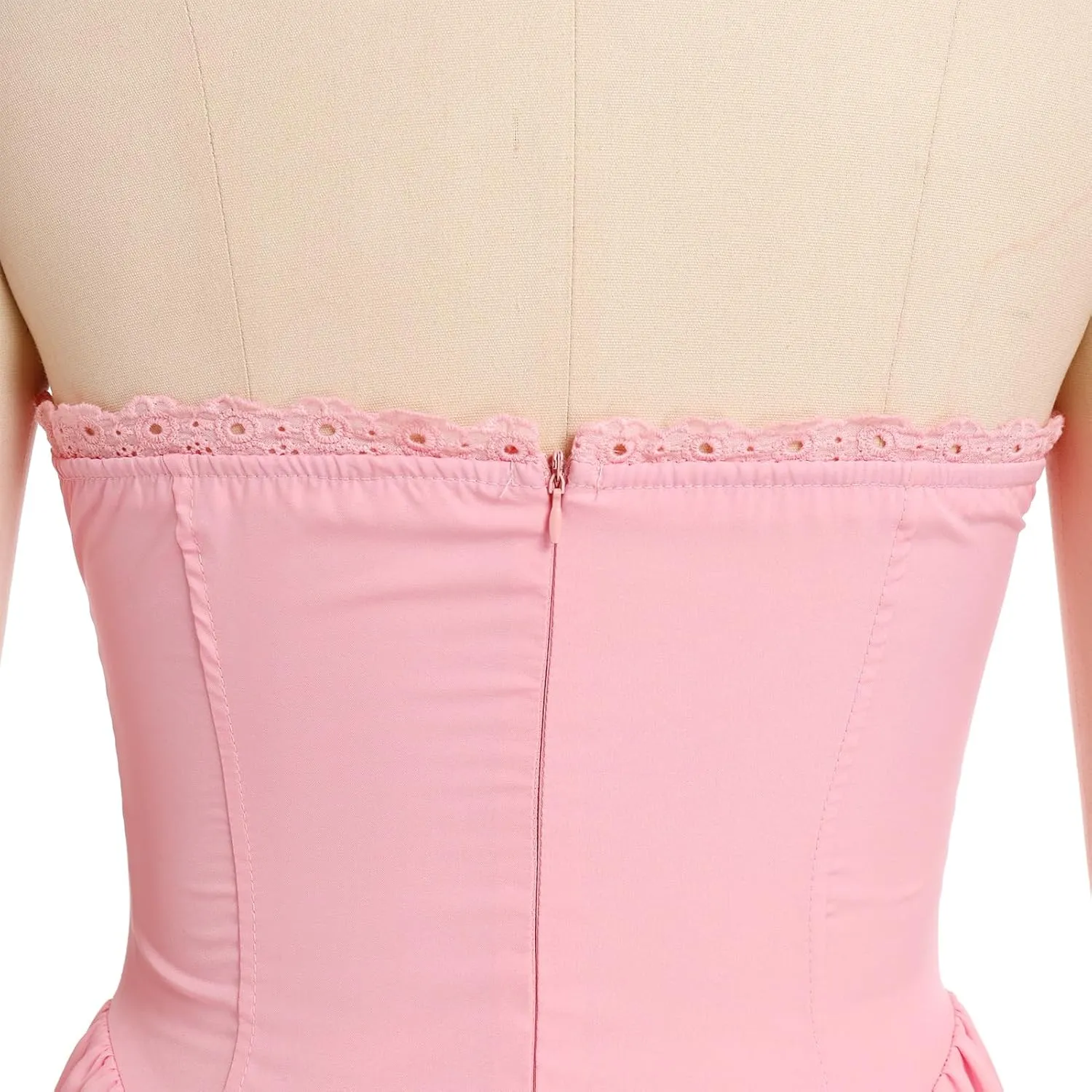 Women’s Summer Floral Corset Dress Casual Party Midi Sun Dress Boho Flowy Lace Up Ruched Backless Milk Maid Dress