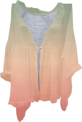 Womens V Neck Blouses Tops Women's Floral Butterfly Print Natural Autumn Fragrant Shirts Long Sleeve Cotton